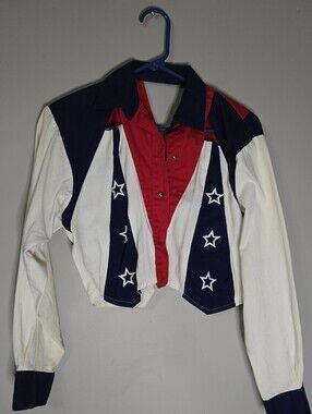 Vintage Banjo Women’s Red, White & Navy Star Panel Top